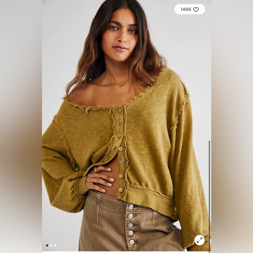 🆕Women’s Free People Golden Road Cardi. Size Medium. NWT